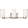 Sea Gull Lighting Hettinger 3-Light Brushed Nickel Bath Light