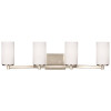 Sea Gull Lighting Hettinger 4-Light Brushed Nickel Bath Light