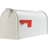 Gibraltar Mailboxes Elite White, Medium, Steel, Post Mount Mailbox