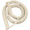 Lodging Star 12 ft. Coil Cord Phone Handset, Ash