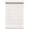 Designer's Touch White Cordless Room Darkening 2 in. Faux Wood Blind for Window - 25 in. W x 48 in. L