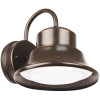 Feit Electric 8 in. 12-Watt Bronze Outdoor Integrated LED Bell Security Dusk to Dawn Sensor Area Wall Pack Light (4-Pack)