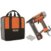 RIDGID Pneumatic 18-Gauge 1-1/2 in. Finish Stapler, Contractor's Bag and (200) Staples