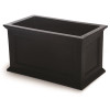 Mayne Fairfield 20 in. x 36 in. Self-Watering Black Polyethylene Planter