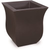 Mayne Valencia 16 in. Square Espresso Polyethylene Planter