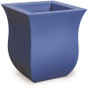 Mayne Valencia 16 in. Square Neptune Blue Polyethylene Planter