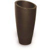 Mayne Modesto 32 in. Round Espresso Polyethylene Planter