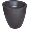 Mayne Modesto 30 in. Round Black Polyethylene Planter