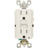 Leviton 15 Amp Self-Test SmartlockPro Slim Tamper Resistant GFCI Duplex Outlet, White (3-Pack)