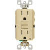 Leviton 15 Amp 125-Volt SmarTest Self-Test SmartlockPro Tamper Resistant GFCI Duplex Outlet, Ivory (3-Pack)