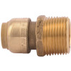 SharkBite 1/2 in. x 3/4 in. MNPT Brass Push-to-Connect Reducing Connector, Male NPT