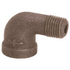 ProPlus 2 in. Black Malleable 90-Degree Street Elbow