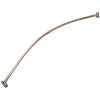 60 in. Stainless Steel Curved Shower Rod in Polished Finish