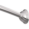 MOEN 54 in. - 72 in. Adjustable Length Curved Shower Rod in Chrome