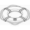 PoolStyle Reels 24 in. White Ring Buoy