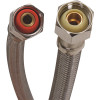 Fluidmaster 1/2 in. Compression x 1/2 in. F.I.P. x 12 in. L Braided Stainless Steel Faucet Connector