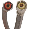 Fluidmaster 1/2 in. Compression x 1/2 in. F.I.P. x 30 in. L Braided Stainless Steel Faucet Connector