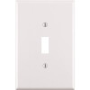 Leviton 1-Gang Jumbo Toggle Wall Plate, White