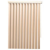 Designer's Touch ALABASTER Room Darkening 3.5 in. Vertical Blind Kit for Sliding Door or Window - 78 in. W x 84 in. L