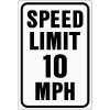 HY-KO 18 in. x 12 in. Aluminum Speed Limit 10 MPH Sign