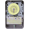 Intermatic T100 Series 40 Amp 24-Hour Indoor Mechanical Timer with Double Pole Single Throw Switching 240 VAC, Gray