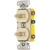 HUBBELL WIRING 15 Amp Combo 2 to 3-Way Switch, Ivory