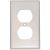 Leviton 1-Gang Duplex Outlet Wall Plate, White