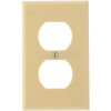 Leviton 1-Gang Duplex Outlet Wall Plate, Ivory