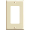 Leviton Decora 1-Gang Wall Plate, Ivory Leviton Decora 1-Gang Wall Plate, Ivory