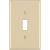 Leviton Ivory 1-Gang Toggle Wall Plate (1-Pack)