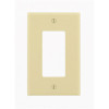 Leviton 1- Gang Decora Midsize Wall Plate, Ivory