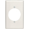 Leviton White 1-Gang Single Outlet Wall Plate (1-Pack)