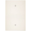 Leviton 1-Gang No Device Blank Plastic Jumbo Wall Plate, White