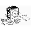 Robertshaw Uni-Kit Universal Electric Range Infinite Switch, Non-Push to Turn, Adjustable Shaft