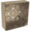 RACO 4 in. Square Box Welded 1-1/2 in. D with Ten 1/2 in. KO and Six TKO's Raised Ground
