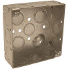 RACO 4 in. Square Box Welded 2-1/8 in. Deep with Ten 1/2 in KO's and Six TKO's Raised Ground