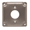 RACO 4 in. W Steel Gray 1-Gang Exposed Work Square Cover for 1.406 in. dia. Round Receptacle, 1-Pack