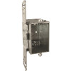 RACO 3 in. H x 2 in. W x 2-3/4 in. D Gray 1-Gang Gangable Switch Box with Five 1/2 in. KO's, NMSC Clamps, TS Bracket, 1-Pack