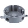 Carlon 4 in. Round Gray Weatherproof T-Box