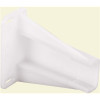 Prime-Line 2-9/16 in. White Plastic Track Drawer Bracket, 1 Left and 1 Right