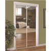 TRUporte 230 Series 72in x 80in White Framed Mirror Bypass Door