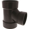 NIBCO 4 in. x 4 in. x 3 in. ABS DWV All Hub Sanitary Tee
