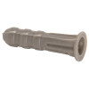 6-8 x 7/8 Ribbed Plastic Wall Anchors (100 per Pack)
