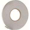 Frost King 3/8 in. x 3/16 in. x 17 ft. Grey Vinyl Foam Weatherseal Tape