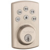 Kwikset Powerbolt Satin Nickel Single-Cylinder Electronic Keypad Deadbolt Featuring SmartKey Seurity