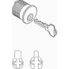 KABA ILCO 1-1/8 in. Schlage Mortise Cylinder C Through K Keyways