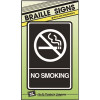 HY-KO 6 in. x 9 in. Braille ADA Approved Plastic No Smoking Sign