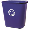 Rubbermaid Commercial Products 7 Gal. Deskside Recycling Trash Container/Bin Rubbermaid Commercial Products 7 Gal. Deskside Recycling Trash Container/Bin