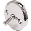 ProPlus Round Overflow Trip Lever Plate, Clip Type, Chrome Plated