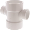 NIBCO 3 in. x 3 in. x 1-1/2 in. x 1-1/2 in. PVC DWV All Hub Double Sanitary Tee